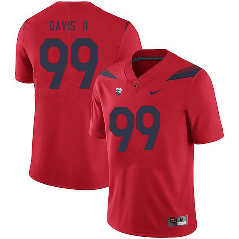 Men #99 Russell Davis II Arizona Wildcats College Football Jerseys Stitched-Red - Click Image to Close